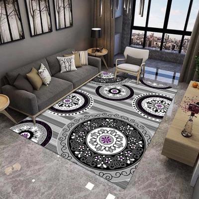 China New Design 3D Center Blanket Large Size Small Size Rug Washable Customized Design Digital Printed Rug for sale