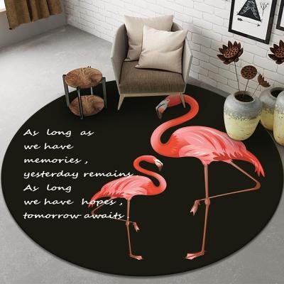 China Minimalist Modern Circular Rug Thickened Chair Floor Mat Round Carpet For Living Room Bedroom Living Room Study for sale