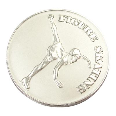 China Europe 36 Years Of Coin Blank Manufacturer High Quality Ballet Design Metal Gold Plated Coin for sale