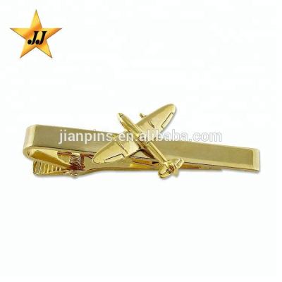 China Gifts Wholesale Custom Airplane Tie Clips Puller Without Coloring for sale