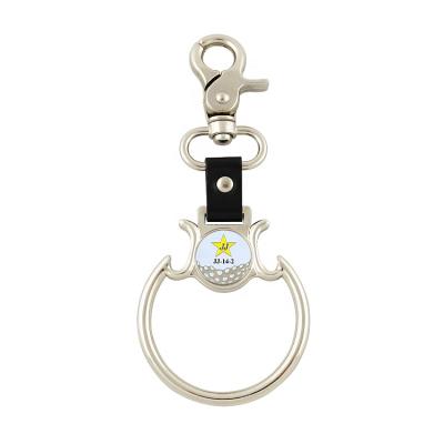 China Custom 2-D Golf Towel Ring Key Ring Portable Golf Accessory for sale