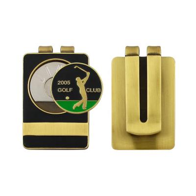 China Wholesale Products Antique Expoy Golf Bronze Silver Plated Clip for sale