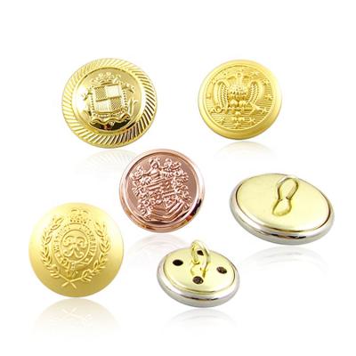 China Viable Hot Sale Military Brass Custom Metal Garment Button for sale