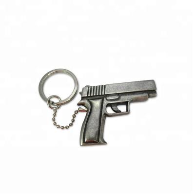 China Top Selling Custom Gun Metal Key Chains llaveros 3D Promotion Keychains High Quality Accessories Key Chain for sale