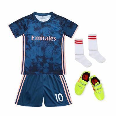 China Sets Custom Logo Football To Wear Confidential Wear Children's Football Shirt Soccer Jersey For Kids for sale