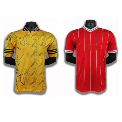 China Wholesale High Quality Breathable Retro Sets Custom Club Soccer Jersey Digital Sublimation Printing Training Football Uniform for sale