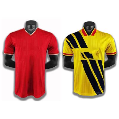 China Wholesale Breathable Club Jersey Sets Retro Thailand Soccer Jersey Vintage Soccer Jersey Wear For Man for sale