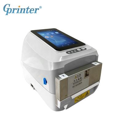 China Black and White Touch Display Tablet Android Smart Thermal Transfer Barcode Printer with Cutter D750 for sale