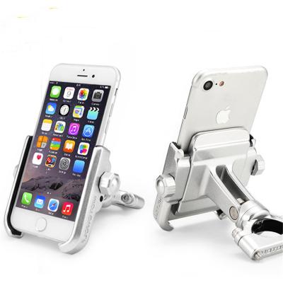 China Universal Aluminum Alloy Motorcycle Electric Bike Handlebar Phone Holder Phone Mount For iPhoneX 8 7 6s for sale