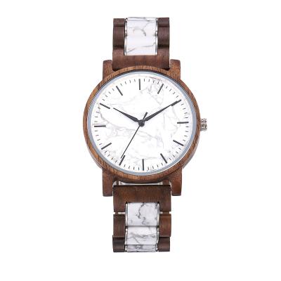 China Non-specific luxury high quality wooden and marble quartz movement watch wristwatch for men and women for sale