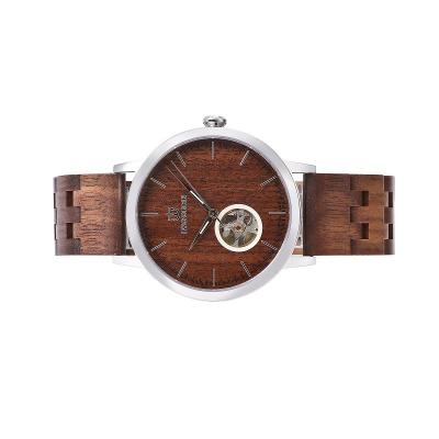 China OEM Luxury Chronograph Wood Dial Automatic Mens Watch for sale