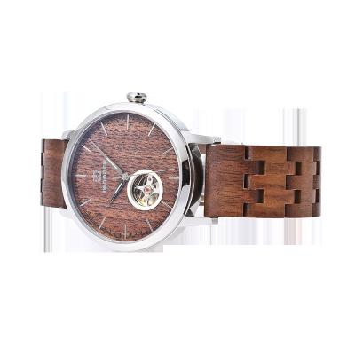 China 2021 New Arrivals New Arrivals Luxury Quality Automatic Men's Date Steel Mechanic Wood Watches Men for sale