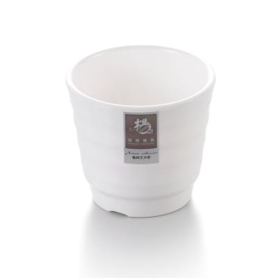 China High quality custom made restaurant home minimalist white melamine hotel stocked plastic cup for sale