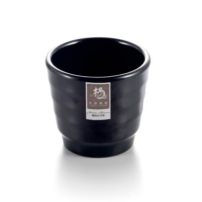 China Quality Choice Hotel Restaurant Japanese Style Melamine Stocked Home Black Tea Cup for sale