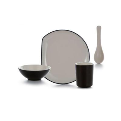 China 2021 Stored Reusable Hotel And Restaurant Of The New Style Two Tone Melamine Nordic Tableware For for sale