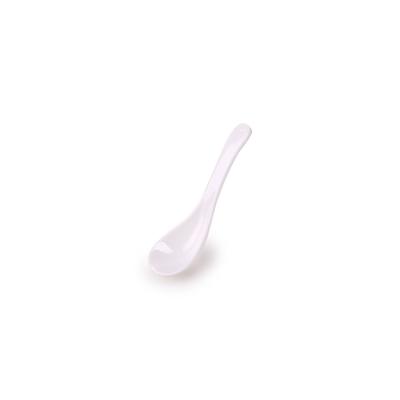 China Factory direct sale reusable plastic melamine stocked white spoons small for home for sale