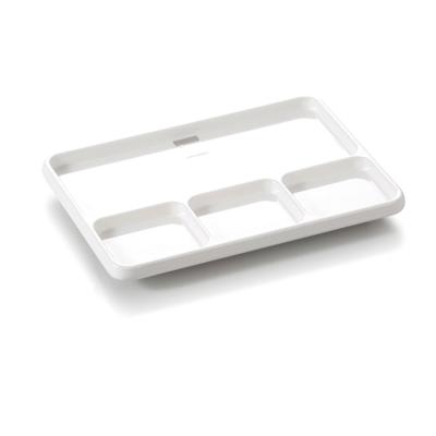 China High Quality Control Stocked Plastic Melamine 4 Compartment Divided Fast Food Dish for sale