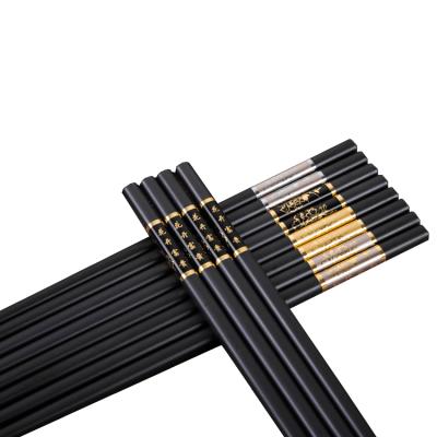 China Manufacturer Wholesale Customized Reusable Black Japan Stocked Plastic Chopsticks Long For Gift for sale