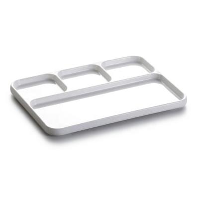 China Factory Wholesale Melamine Eco-friendly Food Serving Tray Plastic Lunch Plates Tray for sale