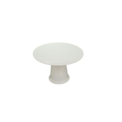 China Wholesale Stocked Mushroom Form Unbreakable White Round Melamine Cake Stand for sale