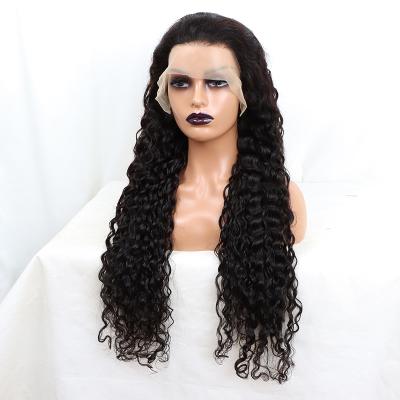 China BEHAIR Water Wave Pre-Plucked Wet And Wavy 150% Density Water Wave Wigs 13x4 HD Natural Transparent Lace Hair Wigs For Black Women for sale