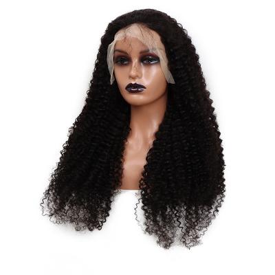 China High Quality Raw Unprocessed Curly Human Hair Brazilian Curly Wigs Water Curly Transparent 13x4 Lace Frontal Wigs For Woman for sale