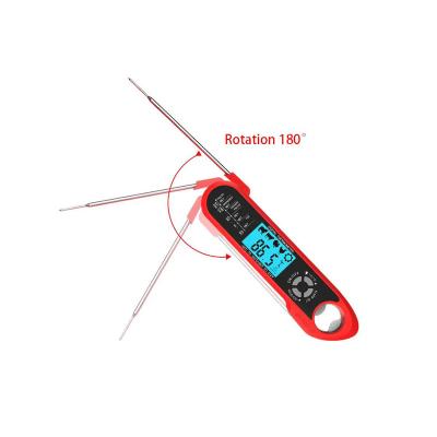 China Newest Hot Sale 2-4s Response Time Digital Probe Meat Thermometer Instant Double Read Food Thermometer with LED Backlit for sale