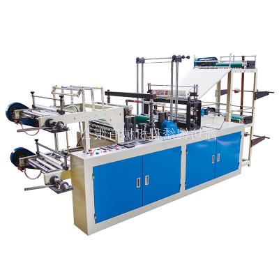 China Biodegradable Supermarket Shopping Bag Roll Plastic Cutting Machine Rolling And Vest Bag Making Machine for sale