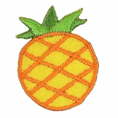 China hot sale 3D embroidery adhesive patch custom iron on patches iron on fruit embroidered patches for garment for sale