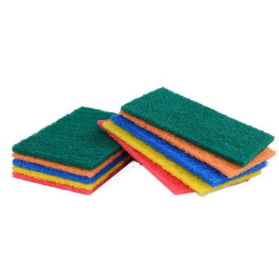 China 2022 New Good Quality 5 10Pcs Non Viable Fashionable Colors Matched Polyester Fiber Scratch Resistant Scouring Pad for sale