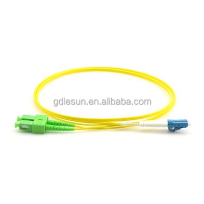 China FTTH FTTxFTTB Network LC-SC SM OS2 9/125um Fiber Optic Patch Cord For FTTH for sale