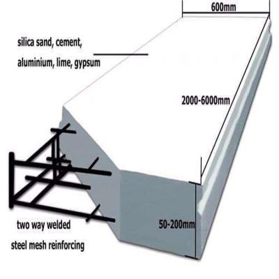 China Hotel Building Material ALC/AAC Panel Roof/Wall/Floor Panel for sale