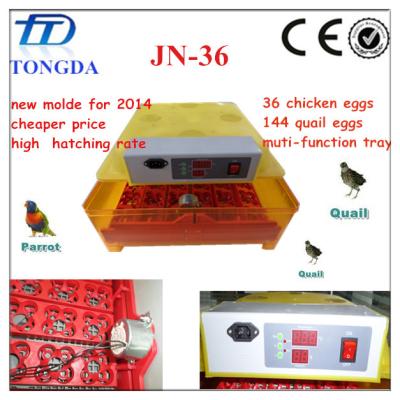 China Hot Selling 144 Quail Egg Mini New Mini Bird Tongda Incubato for sale