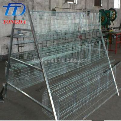 China Hot Selling Metal Chicken 6 Tier A Type Quail Cage With Low Price for sale