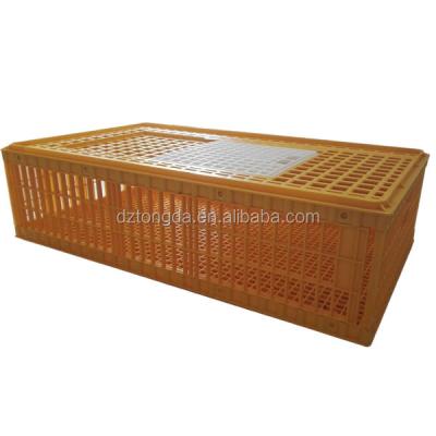 China Plastic Yellow Chicken Live Chicken Transport Cage, Chicken Transfer Cage for sale