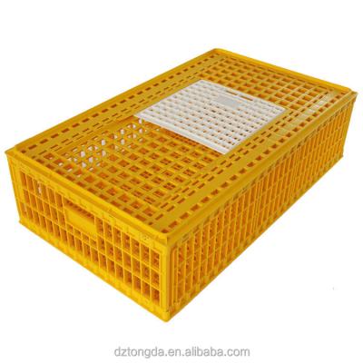 China Plastic Moving Folding Chicken Crate Chicken Duck Goose Transport Crate for sale