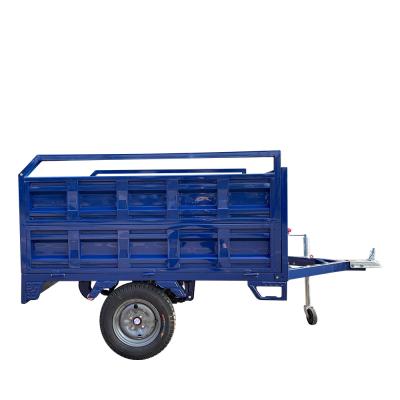 China 4x5.5 Hot Galvanized Axle Caged Trailer Single Car Trailer for sale