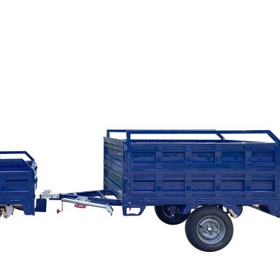 China 5.5x4 Axle Caged Trailer Single Car Trailer for sale