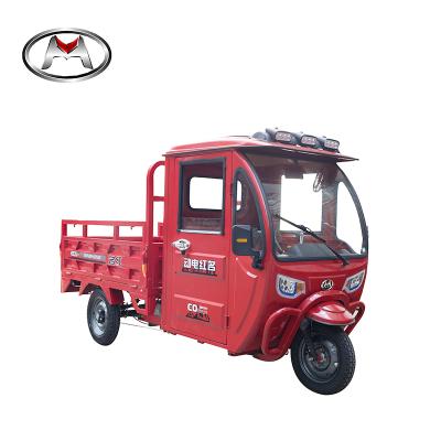 China Electric Closed Cabin Cargo Small Box Three Wheel Van Cargo Tricycle For Sale for sale