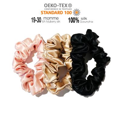 China Soft 100% Silk Eco-friendly Mulberryed Satin Headbands For Women Long Hair Extension Bundles Silk Hair Scrunchie Wrap for sale