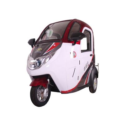 China Factory Price Leather Closed Body Passenger Tricylces 800W 1000W 3 Wheel Electric Tricycle/Moped Car/Electric Car for sale