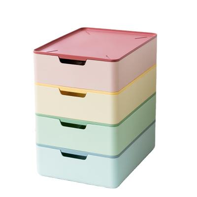 China Viable household underwear storage box drawer socks and underwear storage thickened plastic storage box for sale