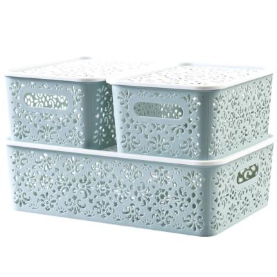 China Viable Storage Plastic Cosmetic Shelf Desktop Drawer Cavity Storage Box Desktop Skin Care Storage Box for sale