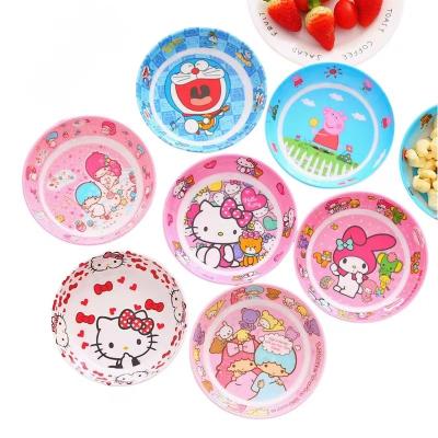 China Viable Customizable Cute Snack Dish Cartoon Cute Dinner Tableware Pattern Creative Fruit Dish for sale