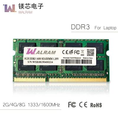 중국 노트북을 위한 SODIMM DDR3 SDRAM 단위 4GB 1600mhz PC3-12800 유형 판매용