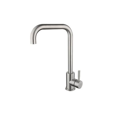 China Hot And Cold Single Handle SUS304 Stainless Steel Single Sink Faucet Mixer Tap Home Kitchen Faucet for sale