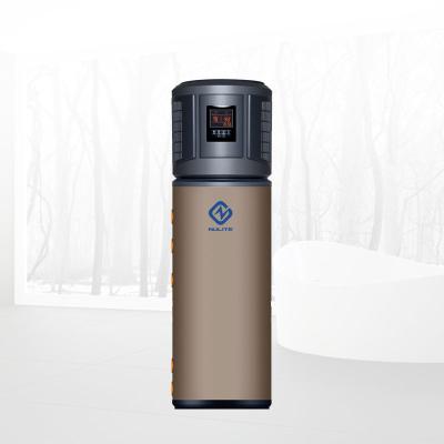 China *Household outdoor enamel electric high temperature tank water heater heatpump all in one air source heat pump water heater for sale