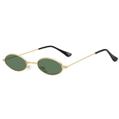 China European fashion sunglasses and American retro full frame small round metal sunglasses shape ocean piece sunglasses prince Mirror for sale