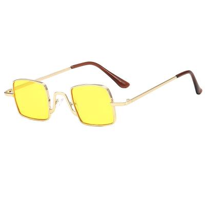 China 2022 New Fashion Catwalk Sunglasses Metal Frame Square Sunglasses Children Shading Sunglasses Wholesale for sale