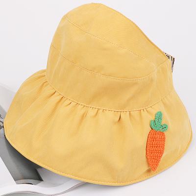 China Fashion Children's Sun Hat Summer Travel Empty Top Sunscreen Anti-ultraviolet Sun Hat Boys And Girls Big Brim Cool Hat for sale